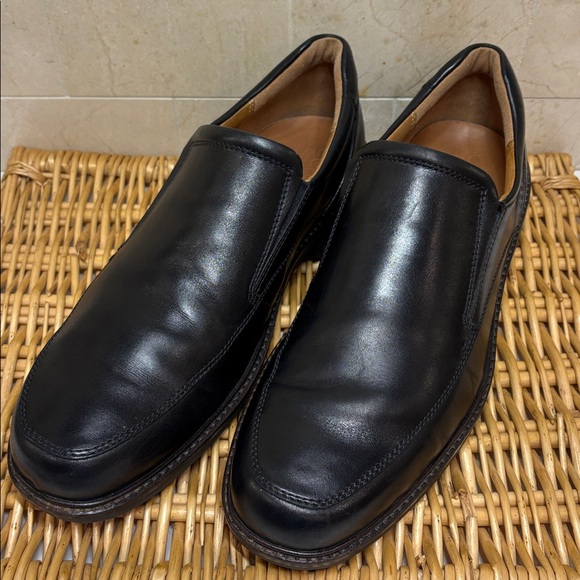 Ecco Black Leather Loafers, 45, EUC - Picture 1 of 11